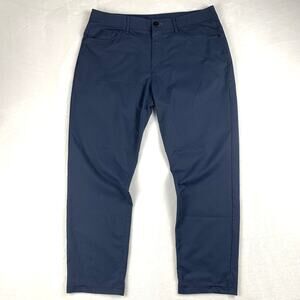 Public Rec Dealmaker 5 Pocket Pants Men 33x28 Navy Blue Stretch Work Golf Office